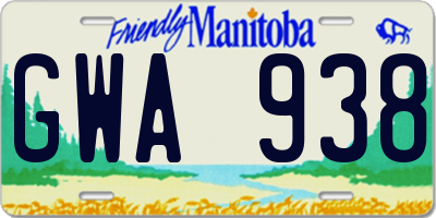 MB license plate GWA938