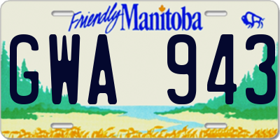 MB license plate GWA943