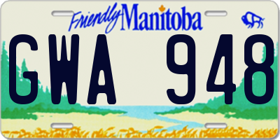 MB license plate GWA948