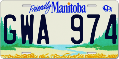 MB license plate GWA974