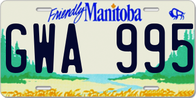 MB license plate GWA995