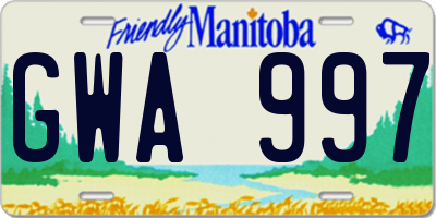 MB license plate GWA997