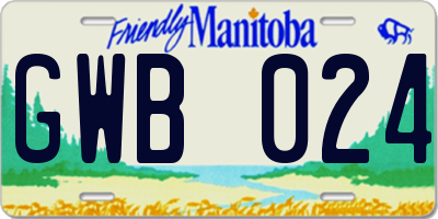 MB license plate GWB024