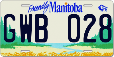MB license plate GWB028