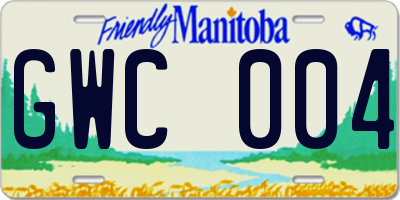 MB license plate GWC004