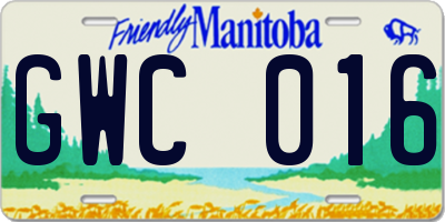MB license plate GWC016