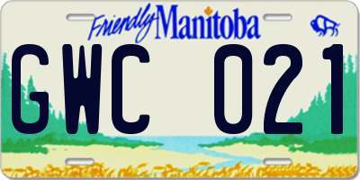 MB license plate GWC021