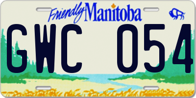 MB license plate GWC054