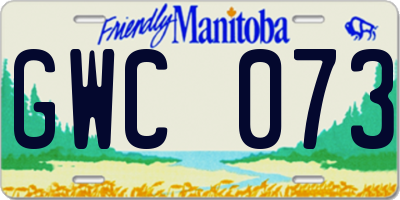 MB license plate GWC073