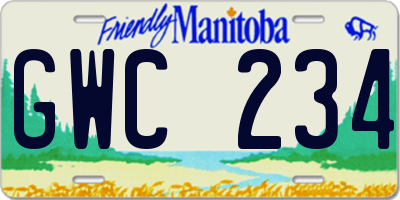 MB license plate GWC234