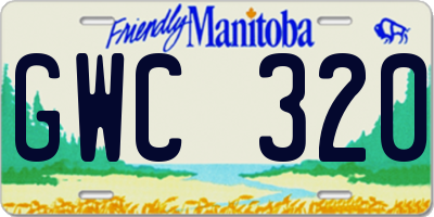 MB license plate GWC320