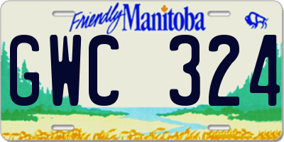 MB license plate GWC324
