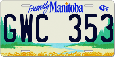 MB license plate GWC353