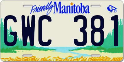 MB license plate GWC381