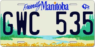 MB license plate GWC535