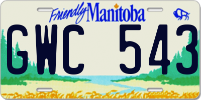 MB license plate GWC543