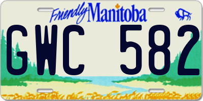 MB license plate GWC582