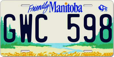 MB license plate GWC598
