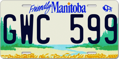 MB license plate GWC599