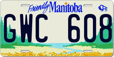 MB license plate GWC608
