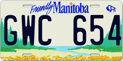 MB license plate GWC654