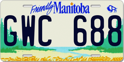 MB license plate GWC688