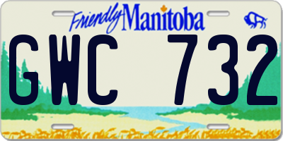 MB license plate GWC732