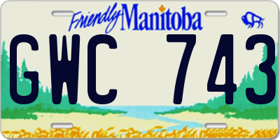 MB license plate GWC743
