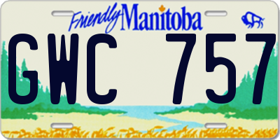 MB license plate GWC757