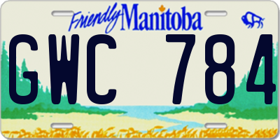 MB license plate GWC784