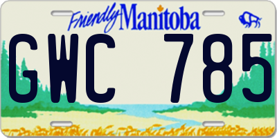 MB license plate GWC785