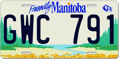 MB license plate GWC791