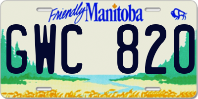 MB license plate GWC820