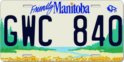 MB license plate GWC840
