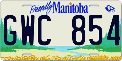 MB license plate GWC854