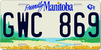 MB license plate GWC869
