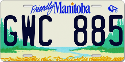 MB license plate GWC885