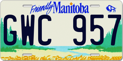 MB license plate GWC957