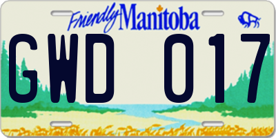 MB license plate GWD017