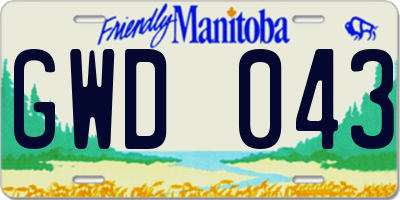 MB license plate GWD043