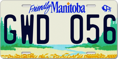 MB license plate GWD056