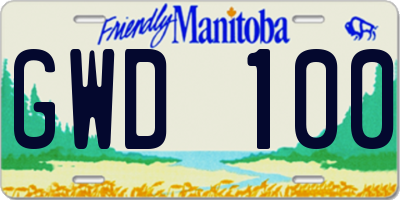 MB license plate GWD100