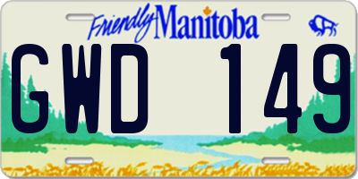 MB license plate GWD149