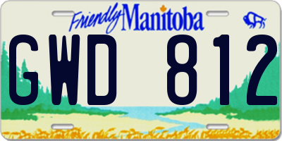 MB license plate GWD812