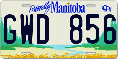 MB license plate GWD856
