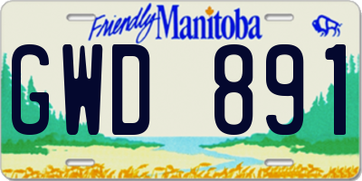 MB license plate GWD891