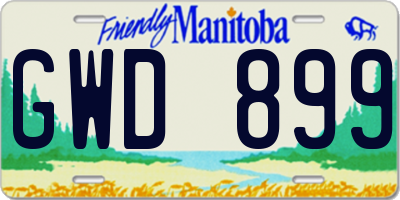MB license plate GWD899