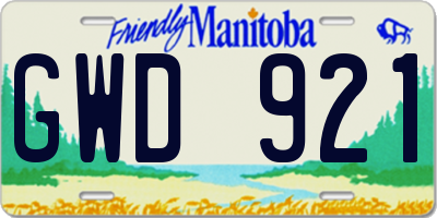 MB license plate GWD921