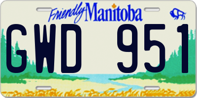 MB license plate GWD951