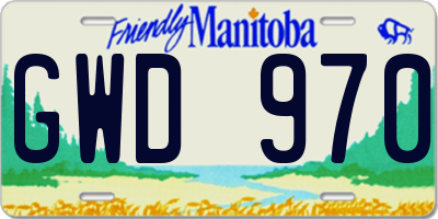 MB license plate GWD970